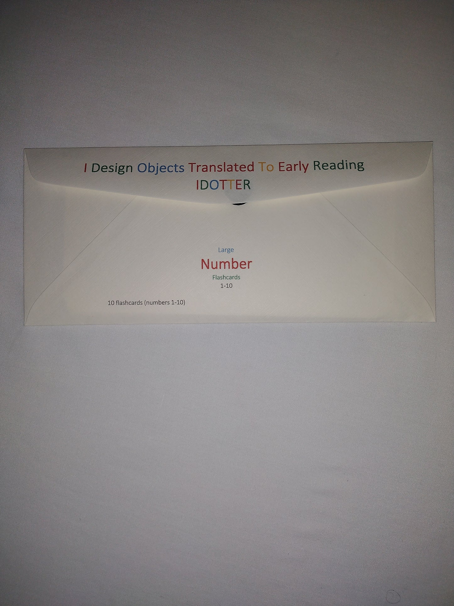 IDOTTER Large Number Flashcards (1-10)